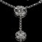 18K White Gold 3.50ct Diamond Necklace - image 2