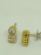 18K Yellow Gold 1.00ct Diamond Earrings - image 4