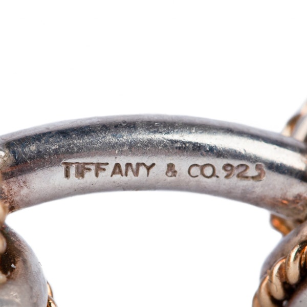 Vintage Tiffany Cufflinks of Knots in 18 Karat Gold & Silver, USA circa 1950. - image 2