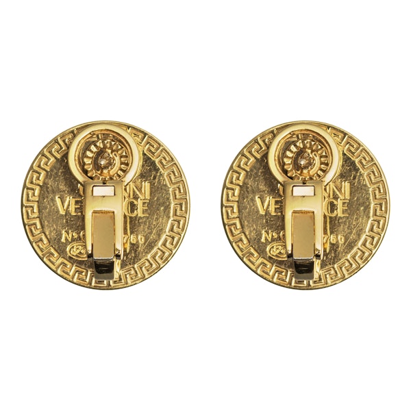 Medusa earrings Gianni Versace Gold in Metal - 26947518