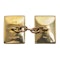 Vintage Amethyst Cufflinks in 9 Carat Gold with Close Back Setting, English 1997. - image 6