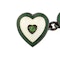 Vintage Heart Cufflinks with Peridot Centre and Enamel on Silver, Deakin & Francis 1937. - image 2
