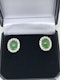 18K white gold 3.66ct Natural Jade and 0.81ct Diamond Earrings - image 2