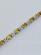 18K white gold, 10.31ct Natural Yellow Sapphire and 1.02ct Diamond Bracelet - image 3