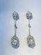 Platinum 1.70ct Diamond Earrings - image 5