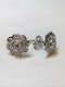 18K white gold Diamond Cluster Earrings - image 1