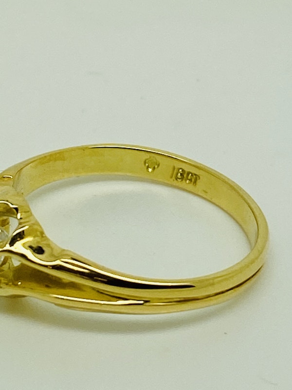 18K yellow gold 0.60ct Diamond Ring - image 2