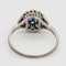 Art deco sapphire and diamond engagement ring  DBGEMS - image 3
