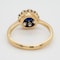 Antique Sapphire and Diamond Cluster Engagement Ring  DBGEMS - image 3