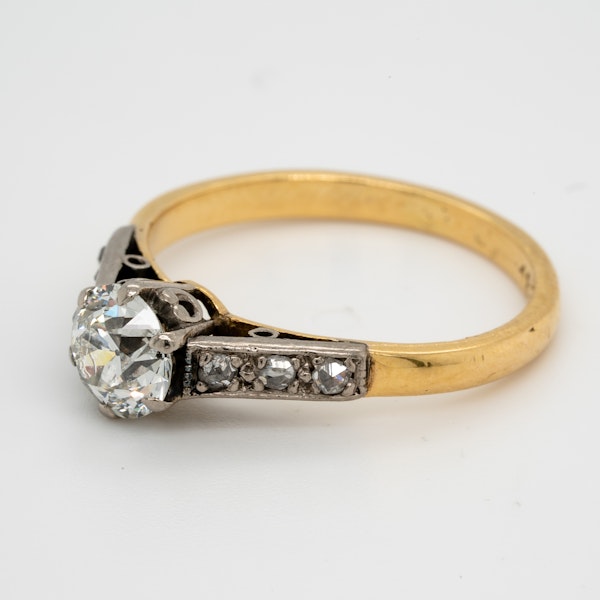 Antique Diamond Solitaire Engagement Ring  DBGEMS - image 4