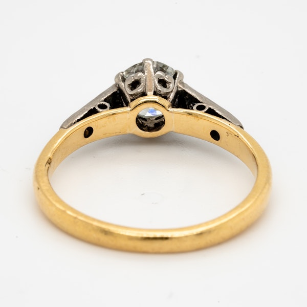 Antique Diamond Solitaire Engagement Ring  DBGEMS - image 3