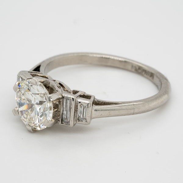 art deco 1.16ct diamond engagement ring - image 4