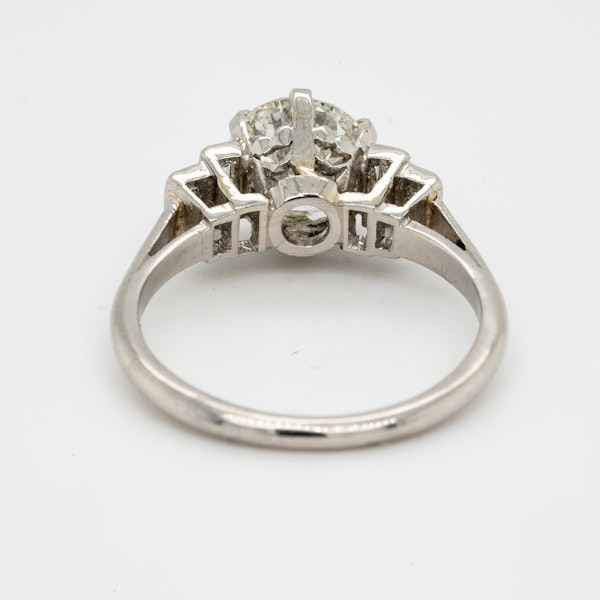 art deco 1.16ct diamond engagement ring - image 3