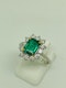 18K white gold 1.92ct Natural Emerald and 0.96ct Diamond Ring - image 4