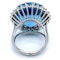 Platinum 21.82ct Natural Aquamarine and 2.00ct Diamond Ring - image 6