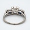 Art Deco 3 stone diamond and sapphire  ring - image 4