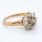 Diamond and fancy coloured diamond cluster ring - image 2