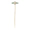 Antique T-Shaped Tie Pin in Gold with Natural Pearl, Diamonds and Emeralds, French circa 1900. - image 2