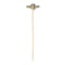 Antique T-Shaped Tie Pin in Gold with Natural Pearl, Diamonds and Emeralds, French circa 1900. - image 3