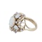 Gold, Opal and Diamond Ring - image 2