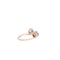 Gold, Two Stone Twist Diamond Engagement Ring - image 3