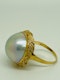 18K yellow gold Pearl Ring - image 2