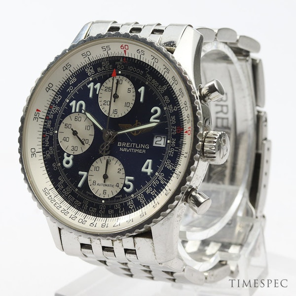 Breitling Old Navitimer Blue Dial With Papers - image 4