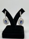 18K white gold 1.62ct Natural Blue Sapphire and 2.32ct Diamond Earrings - image 2