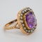 Amethyst and Pearl ring - image 2