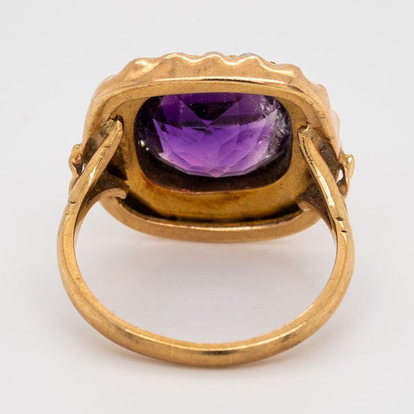 Amethyst and Pearl ring - image 4