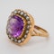 Amethyst and Pearl ring - image 3