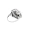 Art Deco Platinum and Diamond Ring - image 2