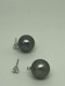 18 K white gold Diamond and Pearl Earrings - image 3