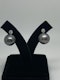 18 K white gold Diamond and Pearl Earrings - image 4