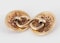 Antique Carved Gold Floral Cufflinks with Turquoise Centre, English circa 1840. - image 3