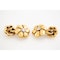 Vintage Cufflinks in 18 Karat Gold of a Flower with Diamond Centre, Continental circa 1960. - image 2
