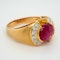 Cabochon ruby and diamond  ring - image 2
