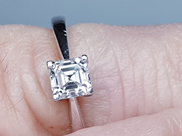 Asscher Cut Diamond Solitaire Diamond Engagement Ring  DBGEMS - image 2