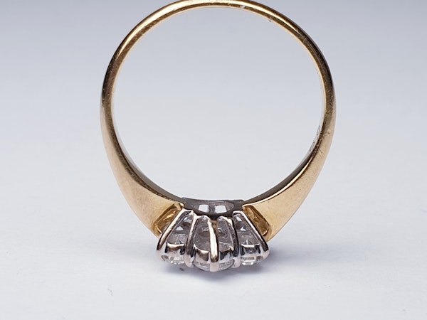 vintage diamond cluster engagement ring  DBGEMS - image 3