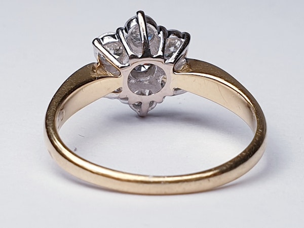 vintage diamond cluster engagement ring  DBGEMS - image 4