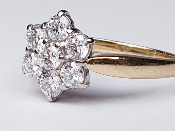 vintage diamond cluster engagement ring  DBGEMS - image 5