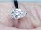 Pear shaped diamond engagement ring 4682  DBGEMS - image 4