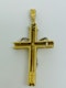18K yellow gold Diamond Cross Pendant - image 2