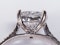 Heart shape F colour Flawless diamond engagement ring  DBGEMS - image 4