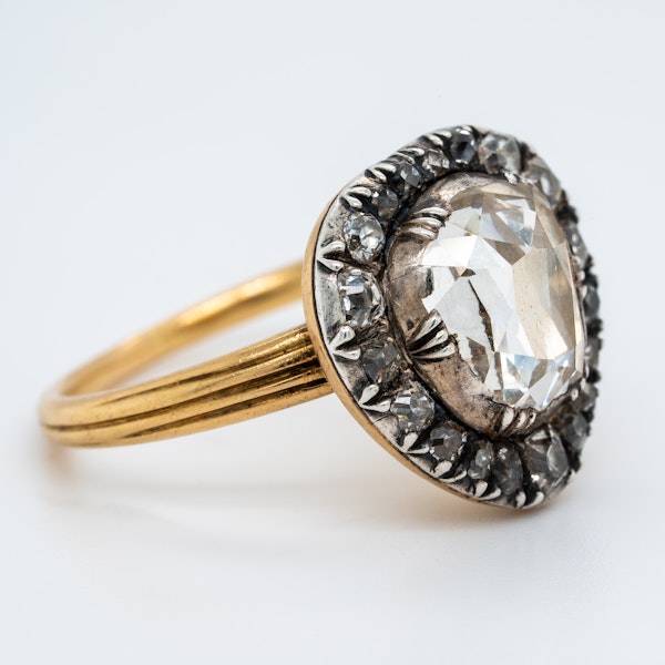 Georgian diamond heart shaped ring - image 2