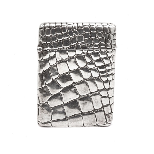 A silver card case - image 1