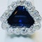 18K white gold 6.46ct Natural Blue Sapphire and 1.57ct Diamond Ring - image 7