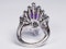Amethyst and baguette diamond dress ring  DBGEMS - image 3