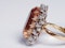 Imperial golden topaz and diamond cluster ring  DBGEMS - image 2