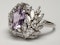 Cool Amethyst and Diamond Cluster Ring DBGEMS - image 2